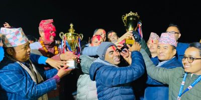 सौभाग्य माविले जित्यो माथागढीको रनिङ शिल्ड